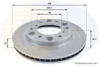 Disc frana COMLINE, Cod: ADC0359V