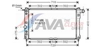 Radiator, racire motor AVA Clever Choice, Cod: DW2010
