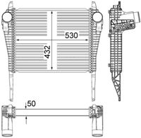 Thumbnail - Intercooler, inlaatluchtkoeler - CI38000P - MAHLE