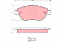 комплект спирачно феродо, дискови спирачки