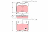 комплект спирачно феродо, дискови спирачки