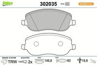 Bremsbelagsatz, Scheibenbremse