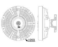 Thumbnail - Koppeling, radiateurventilator - CFC240000P - MAHLE