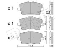 Bremsbelagsatz, Scheibenbremse
