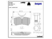 комплект спирачно феродо, дискови спирачки