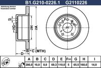 Спирачен диск B1.G210-0226.1 GALFER