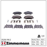 комплект спирачно феродо, дискови спирачки