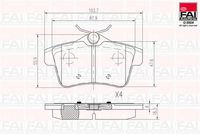комплект спирачно феродо, дискови спирачки