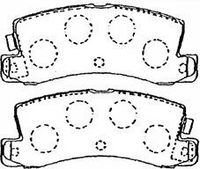 комплект спирачно феродо, дискови спирачки
