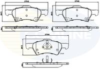 Комплект спирачно феродо, дискови спирачки CBP31163 COMLINE