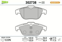 Bremsbelagsatz, Scheibenbremse