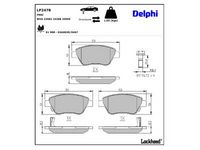 комплект спирачно феродо, дискови спирачки