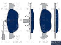 Комплект спирачно феродо, дискови спирачки 1050075 AKRON-MALÒ