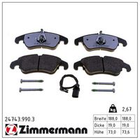 комплект спирачно феродо, дискови спирачки
