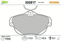 Bremsbelagsatz, Scheibenbremse