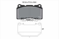 Комплект спирачно феродо, дискови спирачки T2000N PAGID