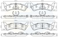 Комплект спирачно феродо, дискови спирачки CBP31015 COMLINE