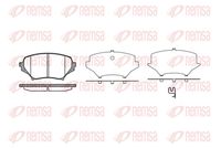 комплект спирачно феродо, дискови спирачки