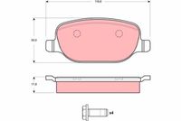 комплект спирачно феродо, дискови спирачки