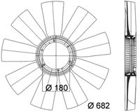 Thumbnail - Koelventilatorwiel - CFW47000P - MAHLE