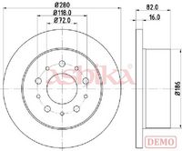 Disc frana ASHIKA, Cod: 61-00-0216C