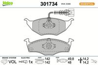 Bremsbelagsatz, Scheibenbremse