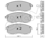 Set placute frana,frana disc CIFAM, Cod: 822-404-0