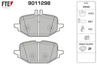 Bremsbelagsatz, Scheibenbremse