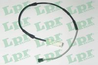 предупредителен контактен сензор, износване на накладките