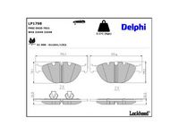 комплект спирачно феродо, дискови спирачки