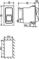 HELLA Waarschuwingsknipperlamp schakelaar 2