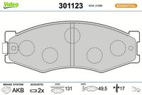 Bremsbelagsatz, Scheibenbremse