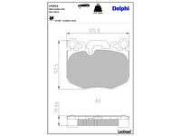 комплект спирачно феродо, дискови спирачки