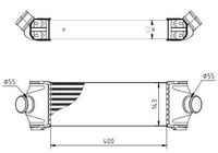 Intercooler, compresor MTR, Cod: 13054764