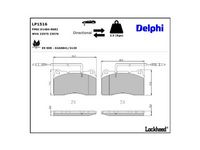 комплект спирачно феродо, дискови спирачки