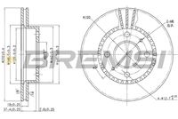 Спирачен диск CD6866V BREMSI