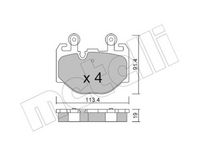 Bremsbelagsatz, Scheibenbremse