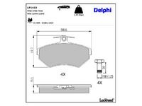 комплект спирачно феродо, дискови спирачки