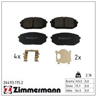 комплект спирачно феродо, дискови спирачки