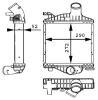 Thumbnail - Intercooler, inlaatluchtkoeler - CI88000P - MAHLE