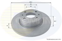 Disc frana COMLINE, Cod: ADC1809