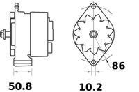 Thumbnail - Dynamo / alternator - MG279 - MAHLE