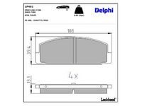 комплект спирачно феродо, дискови спирачки