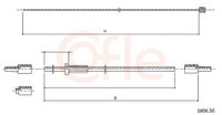 Cablu, capota motor COFLE, Cod: 1606.50