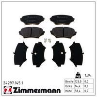 комплект спирачно феродо, дискови спирачки