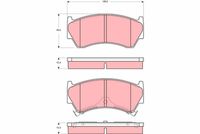 комплект спирачно феродо, дискови спирачки