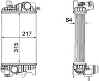 Thumbnail - Intercooler, inlaatluchtkoeler - CI263000P - MAHLE
