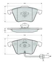 Set placute frana MTR, Cod: MT469