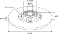 Disc frana VALEO, Cod: 197313