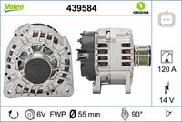 Generator / Alternator VALEO, Cod: 439584